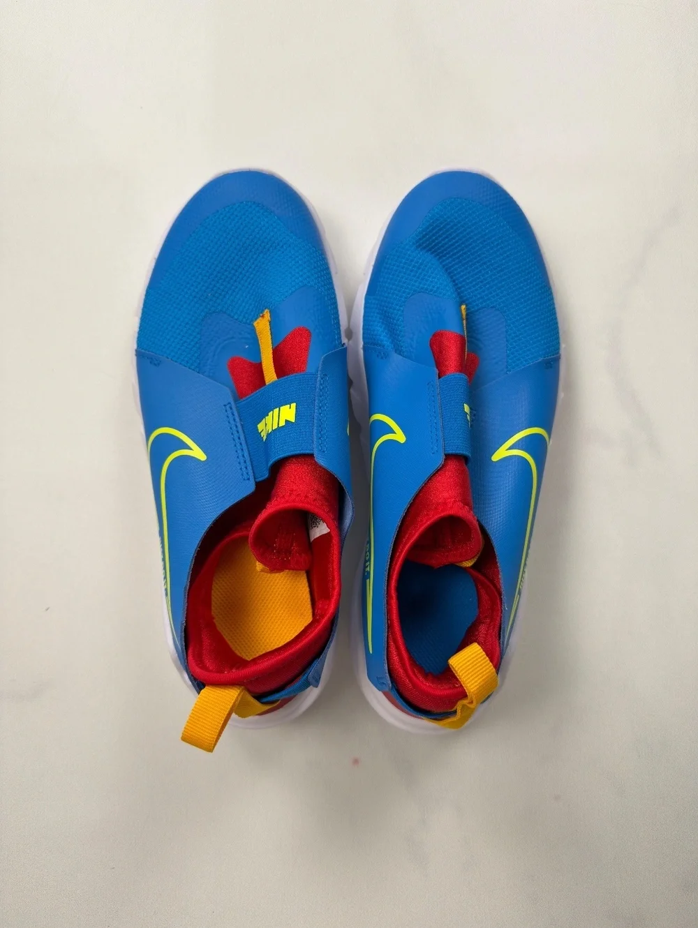 Nike Flex Runners Slip-On Sneakers Blue Athletic Comfort - Boys 7Y